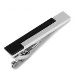 Silver and Onyx Stairstep Tie Clip.jpg
